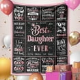 thumbnail image 4 of LHSHID Daughter Gifts Gifts for Daughter from Mom Daughter Birthday Gifts Ideas Daughter Gift from Mom Dad Birthday Gifts for Daughter Adult Birthday Gifts Blanket 40"x50", 4 of 6
