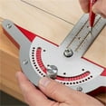 thumbnail image 6 of Geetinfly 10/15/20 Inches Woodworkers Edge Ruler Protractors High Precision Angles Measure Tool Carpenter Tools, 6 of 7