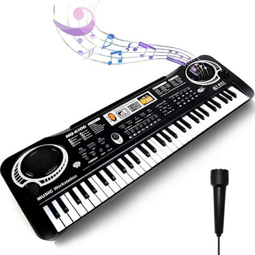 Memorex Electric 54-Key Piano Keyboard with Microphone, MKEYB2020 ...