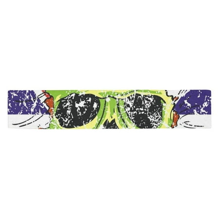 

FMSHPON England flag skull Table Runner for Wedding Party Banquet Decoration 14x72 inch