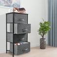 thumbnail image 6 of Bigroof 4 Drawer Fabric Dresser, Dark Grey, Metal Frame, Eco-friendly MDF Top, 6 of 6