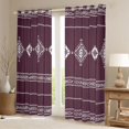 thumbnail image 2 of Castle Fairy Hippie Aztec Black Out Curtains,Bohemian Curtains Pack of 2 (42x63 Each), 2 of 6