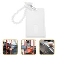 thumbnail image 3 of 1 juego de porta tarjetas deslizantes, porta credencial, porta tarjetas transparente, porta tarjetas deslizante con llavero, 3 of 5
