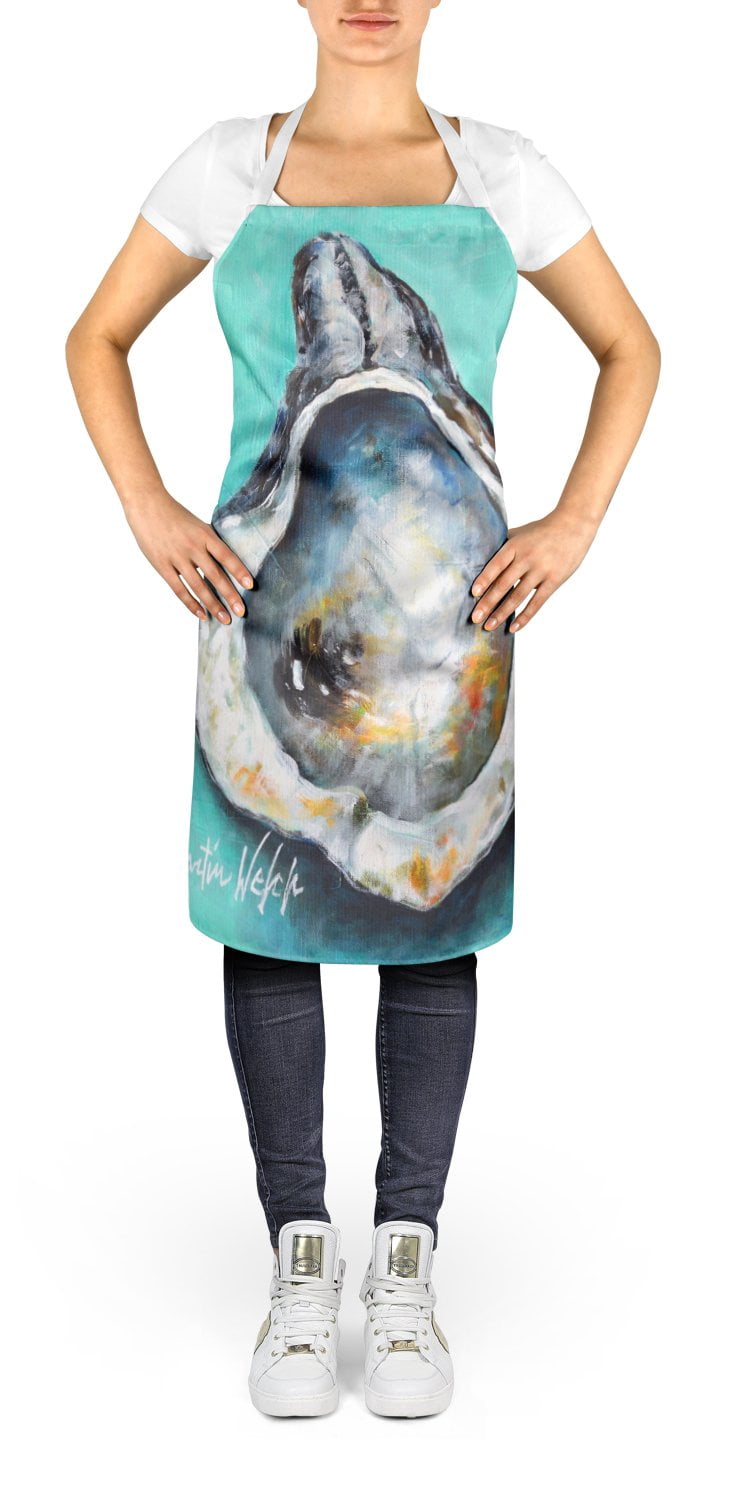 Aqua Pearl Oyster Apron 27 in x 30 in
