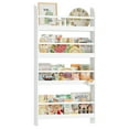 thumbnail image 6 of Homfa 4-Tier Wall Bookshelf, 44.5"H Wall-Mounted Kids Bookshelf, Book Storage Rack for Kids Room, White, 6 of 8