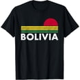 thumbnail image 2 of Retro Bolivia Shirt Vintage Bolivia Flag Bolivian Gift T-Shirt, 2 of 3