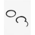 thumbnail image 5 of FANSING 10mm Surgical Steel Endless Black Hoop Earrings for Women Cartilage Earring Hoop Rook Helix Piercing Earrings for Men, 5 of 5