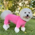 thumbnail image 4 of TELOLY 1Pcs Dog Pajamas,Velvet Dog Sweater,Dog Coat,Pink,Xl, 4 of 4