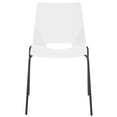 thumbnail image 5 of SAFAVIEH Couture Nellie Mid-Century PP Solid Dining Side Chair, White/Black (Set of 2), 5 of 14