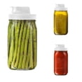 thumbnail image 3 of Jarware White Spout Lid, Variety Set of 2, Wide Mouth, 3 of 8
