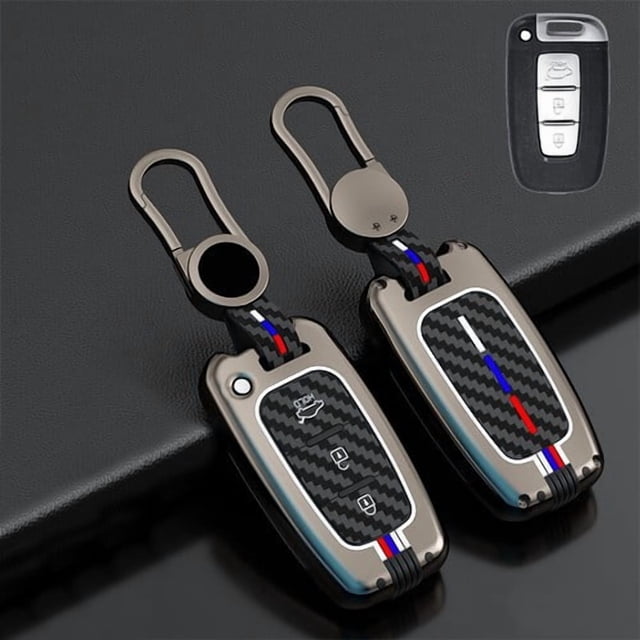 Car Key Fob Cover Case Protector Zinc Alloy Silicone Car Key Fob Case Cover For KIA Optima Sportage Soul Sorento