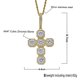 thumbnail image 4 of Collar con colgante de cruz de diamante de hip hop chapado en oro de 18 Cadena de circonita cúbica AAA dorado Yuyangstore collar cruzado, 4 of 8