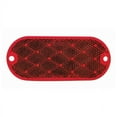 thumbnail image 2 of Peterson Mfg. Reflector V480R Quick Mount; Red Lens; 4-3/8 Inch Length x 1-7/8 Inch Height Oblong; Without Housing; Adhesive Backing, 2 of 3