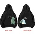 thumbnail image 2 of Sudadera unisex con capucha para hombre y mujer, ropa Y2k con estampado divertido de dinosaurios, sudadera de manga larga, primavera y otoño, 2 of 4