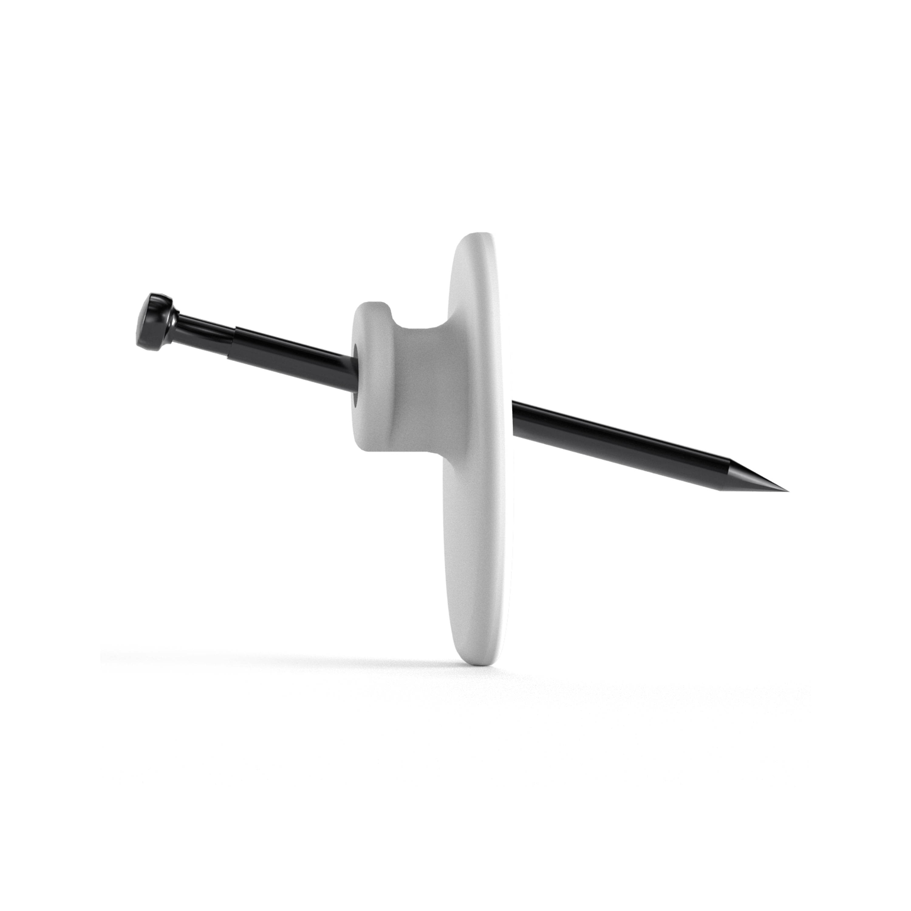 Ook Dual Head Picture Hanger, ReadyNail 20 lbs, Steel, White, for Drywall, Plaster and Wood, 6 pack