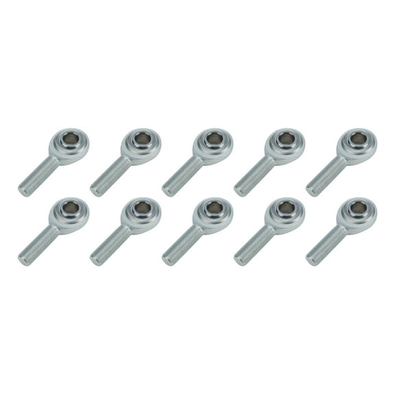 Allstar Performance ALL58018-10 0.5 in. Left Hand Male Steel Rod End - 10 per Pack