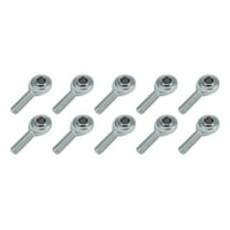 Allstar Performance ALL58018-10 0.5 in. Left Hand Male Steel Rod End - 10 per Pack