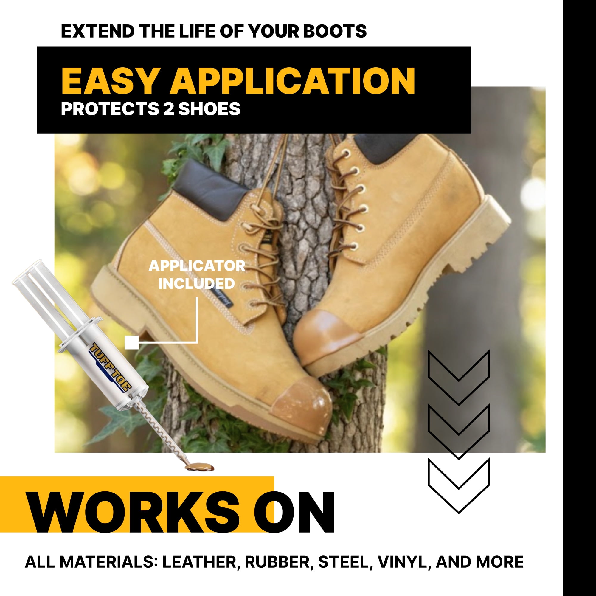 TUFF TOE Work Boot Toe Protection Repair