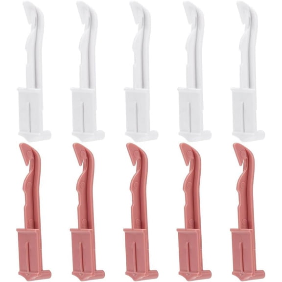 10 Pcs 2 Colors Knitting Machine Replacement Needles Knitting Machine Crochet Adapter Knitting Machine Repair Needles Plastic Crochet Needles for Circular Weaving Loom Mixed Color