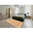 thumbnail image 5 of Ahgly Company Machine Washable Indoor Rectangle Traditional Orange Area Rugs, 5' x 7', 5 of 7