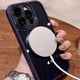 thumbnail image 4 of OVFD Zentric Funda para teléfono iPhone, Tintada a prueba de golpes, magnética, transparente, de silicona acrílica, compatible con iPhone 15, 14, 13, 12 Pro Max (gris, para iPhone 15 Pro Max), 4 of 4
