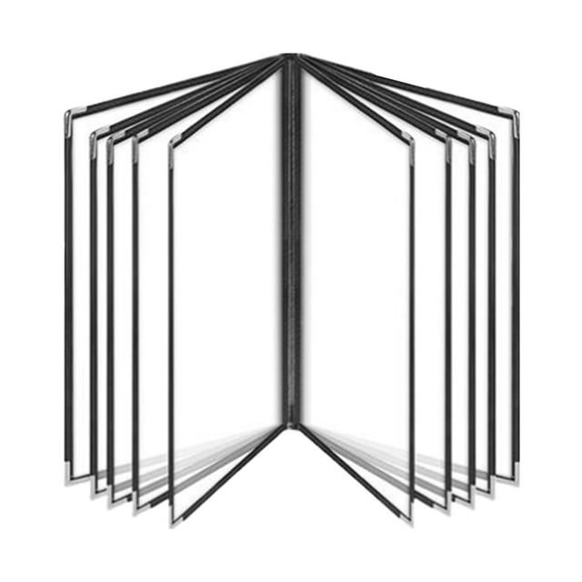 bedienty PVC Transparent Letter Size Holder Menu Covers With Double Panels Viewing Menus Easily In Restaurants Diner Hotel Bar 10 Page 20 View 320x230mm