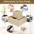 thumbnail image 2 of LEXSOMEO 6 Pcs Drawer Organiser Wardrobe Storage Organiser Storage Baskets Underwear Organiser Sock Organizer Clothing Organizer For Closet, 2 of 5