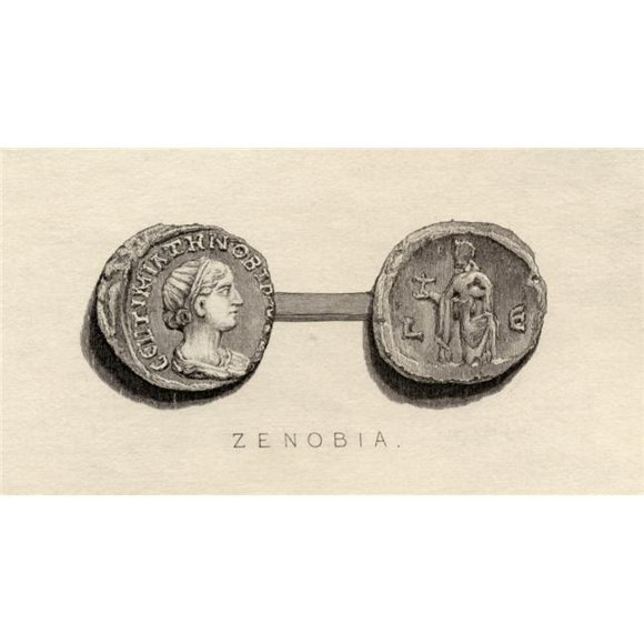 Posterazzi DPI1857179LARGE Tetrachm From The Time of Zenobia Septimia Zenobia.3Rd Century Queen of The Roman Colony of Palmyra Poster Print, Large - 40 x 20
