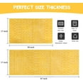 thumbnail image 3 of Boho Kitchen Mat Set of 2,Modern Farmhouse Kitchen Rugs and Mats Non Skid Washable,Moroccan Boho Runner Rugs with Rubber Backing for Kitchen Decor and Accessories (Yellow 17"x47"+17"x30"), 3 of 7