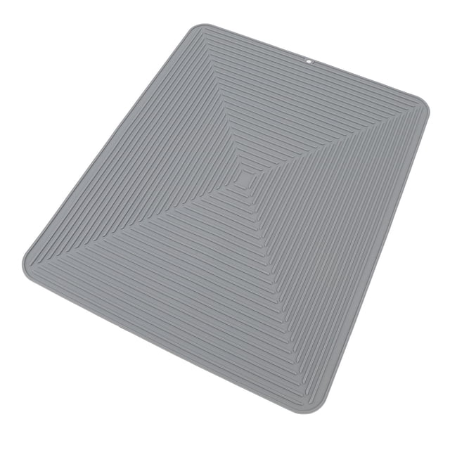 Estera De Silicona Para Secar Platos, 40,5x50,5 Cm, Protector Antideslizante Para Encimera De Cocina De Grado Alimenticio Con Alta Cresta Para Un Secado Más Rápido,