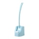 thumbnail image 2 of Escobilla de Baño con Soporte, Escobilla de Baño, Fregadora de Inodoro, Cepillo de Limpieza, Cabezal de Cepillo de Doble Cara para Inodoro Doméstico Azul, 2 of 9