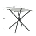 thumbnail image 3 of JRHRXXY 3-Piece Modern Tempered Glass Dining Table Set,with 2 Chairs,for Kitchen,Dining Room,Office, 3 of 9