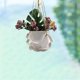 thumbnail image 5 of Exhibición De Maceta De Cuero Pu Con Cuerda De Algodón, Estante Colgante Para Plantas, Maceta, Decoración Para Sala De Estar, Dormitorio, Jardín Scienceny HA044061-03, 5 of 6