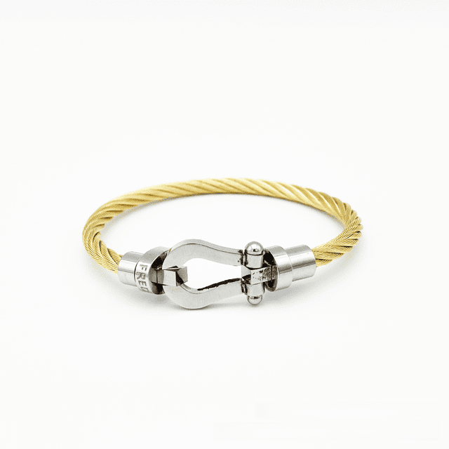 Pulsera de herradura pulsera de acero inoxidable joyería pulida ideal para viajeros