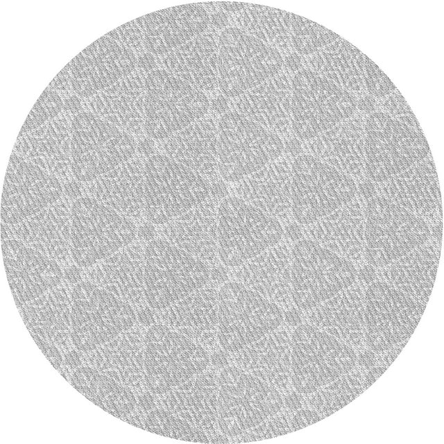 Ahgly Company Tapis Rond Lavable en Machine Intérieur Transitionnel Gris Foncé, 4 Pieds Rond