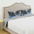 thumbnail image 5 of Haosy Satin Pillowcase for Hair and Skin Standard Cooling Silk Pillow Case with Envelope Closure Forest Wolf Moon 20"x26", 5 of 9