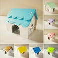 Kinaerty Hamster House Toy Pet Small Animal Hideout Hut with Porous Design Ventilated Safe