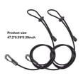 thumbnail image 3 of Sonducket Paquete de 2 Kayak Paddle Leash Cuerda Ajustable Caña de pescar Canoa Lazo de seguridad Cordón Exterior Deportes acuáticos Canotaje Deportes acuáticos, 3 of 6