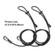 thumbnail image 5 of Yuarrent Paquete de 2 Kayak Paddle Leash Cuerda Ajustable Caña de pescar Paletas Cordón de seguridad Deportes acuáticos Rafting Accesorios Deportes acuáticos, 5 of 6