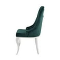 thumbnail image 4 of Dekel Side Chair (Set-2) in Green Fabric and Stainless Steel, 4 of 4