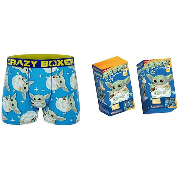 Crazy Boxers Star Wars The Child Grogu Boxer Briefs in Cereal Box-Large  (36-38) 