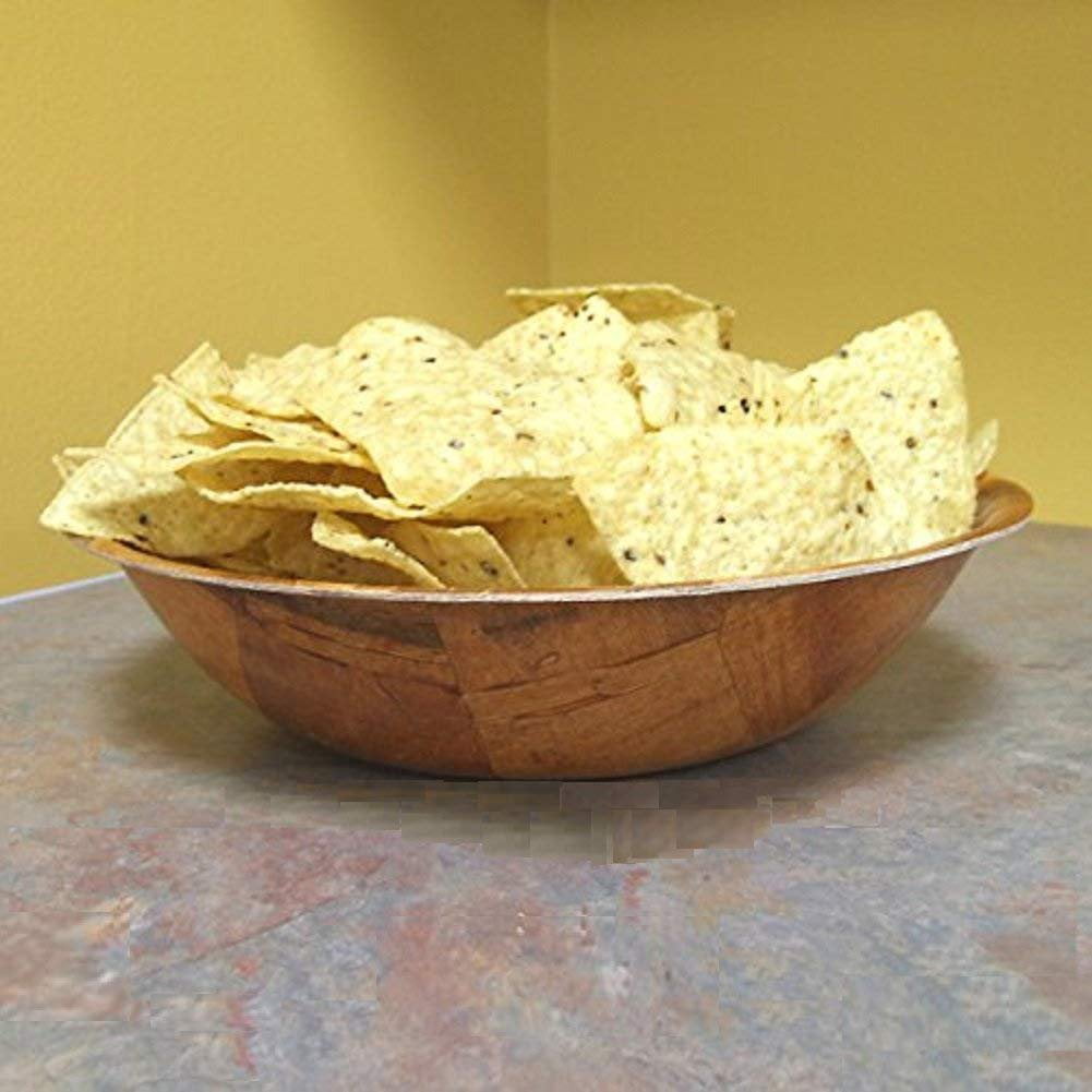 Set of 4 6-Inch Winco WWB-6 Wooden Woven Salad Bowl 