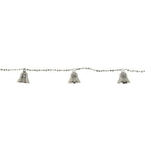 Northlight Shiny Bell Beaded Artificial Christmas Garland - 9' x 1.5" - Silver - Unlit