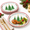 Christmas Tree, variant on Blue 40 Count 12 x 10 Inch Oval Disposable Heavy Duty Paper Plates
