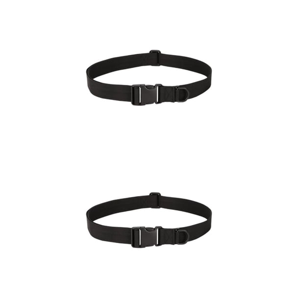 Cinturón de nylon Eigraketly con Hebilla automática correa ajustable Impermeable al aire libre Negro 2piezas