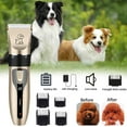 thumbnail image 4 of QHUDLV Dog Grooming Kit Clippers,Dog Shaver Clippers,Pet Hair Thick Coats Clippers Trimmers Set,Low Noise Rechargeable Cordless Electric Quiet Hair Clippers Set for Dogs Cats Pets I3J6, 4 of 6