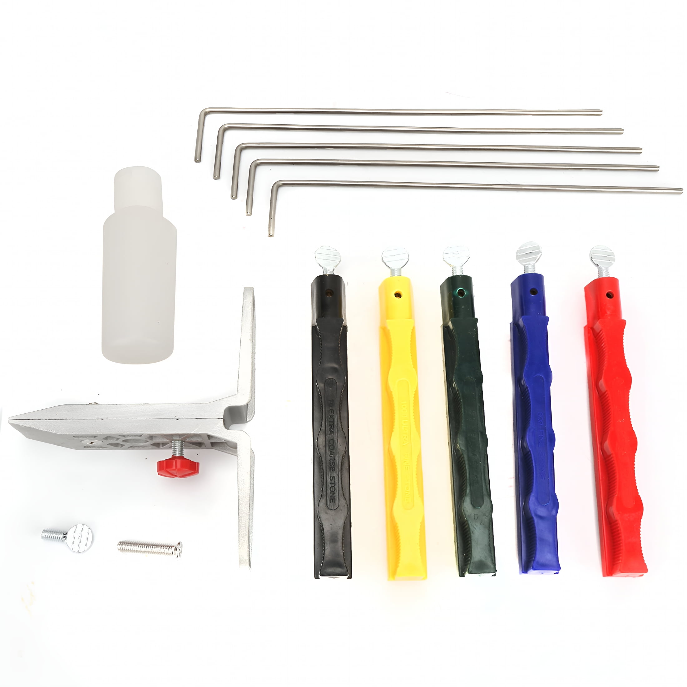 EXLEAF 2026 New Kitchen Sharpening Tool,5-Stone Sharpening System Knife Sharpener Kit,Hardware Tools for Kitchen Home for Cooking, Knives, Kitchen, Home, Culinary, Meal Prep, Cutting