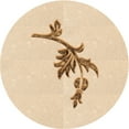 thumbnail image 1 of Ahgly Company Machine Washable Indoor Round Transitional Moccasin Beige Area Rugs, 3' Round, 1 of 7