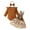 Brown, variant on Gunia Thanksgiving Baby Girl Boy Outfit Long Sleeve Ribbed Romper Bodysuit Plaid Suspender Skirts Girls Outfits,Brown 9-12 Months