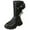 Black, variant on UngA Knee High Boots for Girls Suede Leather Tall Boots Fashion Winter Boots Side Zipper Boots Girls (Little Kid/Big Kid),Size 12